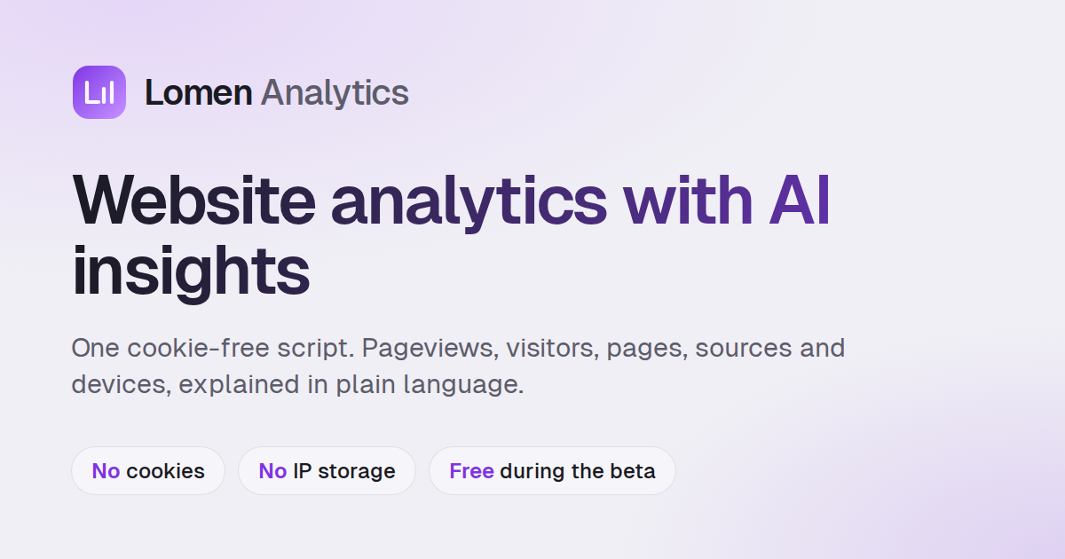 Lomen Analytics visual